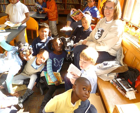 Group of children at library program in Cincinnati