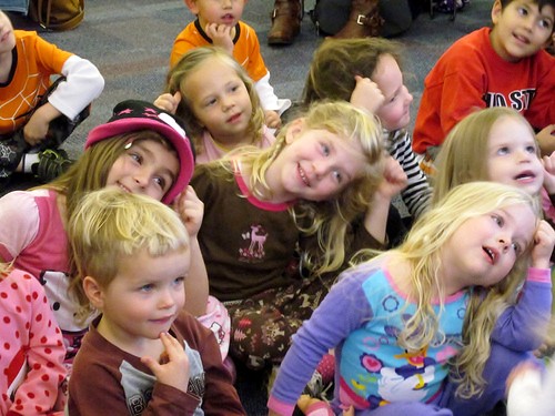 Children at storytime at Delaware County District Library.