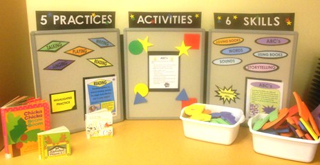 Early Literacy display from Wayne County Public Library